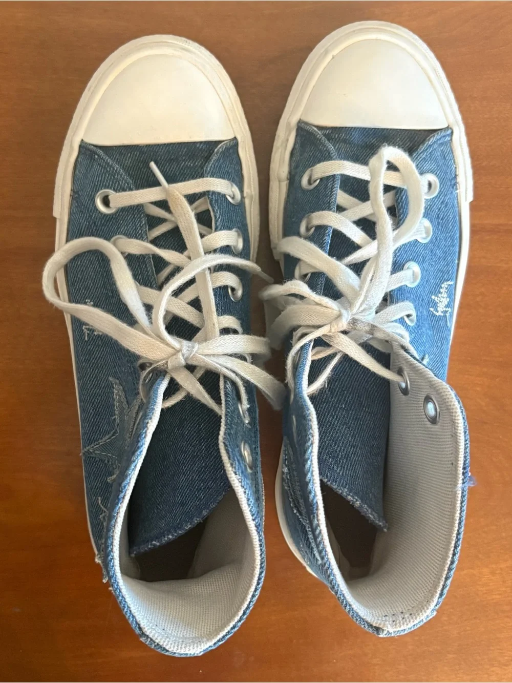 CONVERSE‎ Women's Chuck Taylor All Star Lift Denim Stars Ortholite Insole 6.5